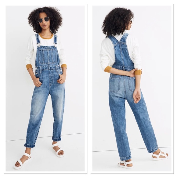 Madewell Pants - Madewell Straight Leg Hickory Wash Overalls XS